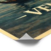 La Dolce Vita - Venice Vintage Travel Poster (Ecke)