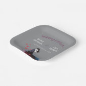 La Dolce Vita Wedding French Inspiration 1940s Pappteller (Gewinkelt)