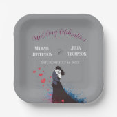 La Dolce Vita Wedding French Inspiration 1940s Pappteller (Vorderseite)