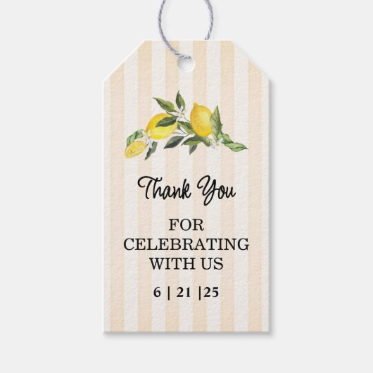 La Dolce Vita Wedding Geschenkanhänger (Vorderseite)