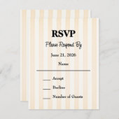 La Dolce Vita Wedding Response Card RSVP Karte (Vorne/Hinten)