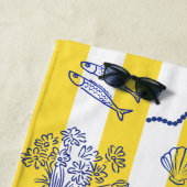 La Dolce Vita Whimsical Italian Themed Strandtuch (Beispiel)