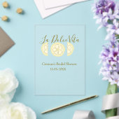 La Dolce Vita yellow lemon bridal shower pastel bo Acryleinladungen (In Situ (Hochzeit))