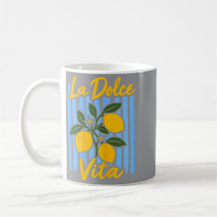 La Dolce Vita Zitrone Italienischer Sommerurlaub Kaffeetasse