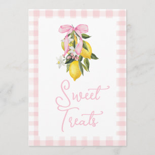 La Dolce Vita Zitrone Rosa Schleife Baby Shower Sc Einladung