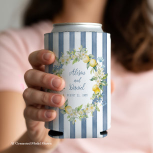 La Dolce Vita Zitronen-Blumen-Hochzeits-Dosenkühle Dosenkühler