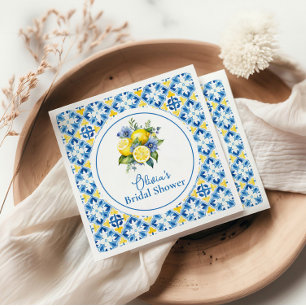 La Dolce Vita Zitronen-Junggesellinnenabschied Serviette