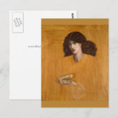 La Donna Della Finestra von Dante Gabriel Rossetti Postkarte (Vorne/Hinten)