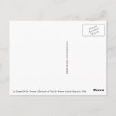 La Donna Della Finestra von Dante Gabriel Rossetti Postkarte (Rückseite)