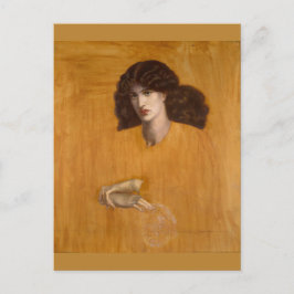 La Donna Della Finestra von Dante Gabriel Rossetti Postkarte