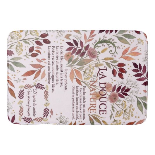 La Douce Nature Sherpa-Decke Badematte (Vorderseite)