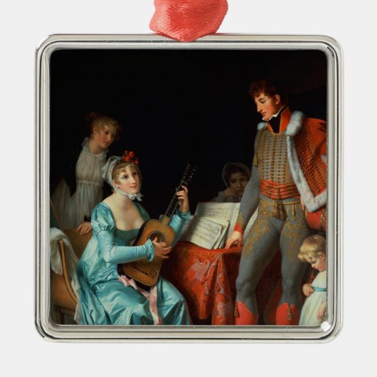 La Duchesse Abrantes und le General Junot Silbernes Ornament (Vorne)