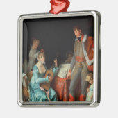 La Duchesse Abrantes und le General Junot Silbernes Ornament (Links)
