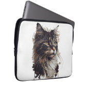 La Elegancia felina en tu vida Laptopschutzhülle (Vorne Rechts)