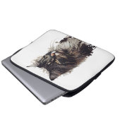 La Elegancia felina en tu vida Laptopschutzhülle (Vorne Knopf)