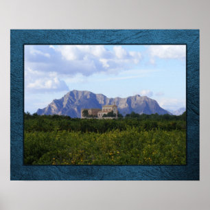 La Ermita und Ansicht des Berges, Algorfa-Plakat Poster