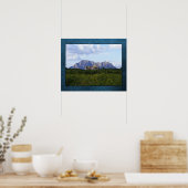 La Ermita und Aussicht auf den Berg, Algorfa Poste Poster (Küche)