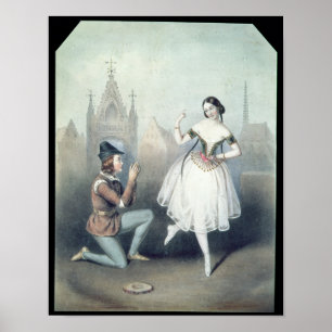 La Esmeralda': Carlotta Grisi  & Jules Perrot Poster