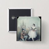 La Esmeralda': Carlotta Grisi u. Jules Perrot Button (Vorne & Hinten)