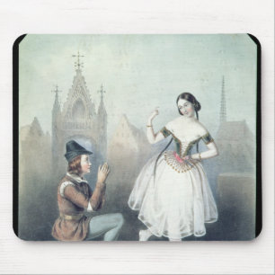 La Esmeralda': Carlotta Grisi u. Jules Perrot Mousepad