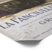 La Fanciulla del West Opera Poster (Ecke)