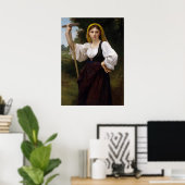La Faneuse von William-Adolphe Bouguereau Poster (Heimbüro)
