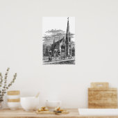 La Farge - Channing Memorial Church Poster (Küche)