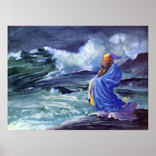 La Farge - Ein Rishi ruft einen Sturm hervor Japan Poster