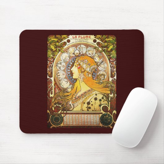 La-Feder Alphonse Mucha Mousepad (Mit Mouse)