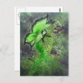 La Fée Verte Postcard - Absinthe Fairy Postkarte (Vorne/Hinten)