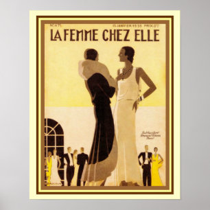 La Femme Chez Elle Französischer Deko Cover 16x20
