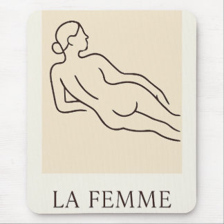 La Femme - Minimalistisches Elegant Mousepad
