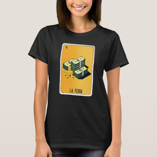 La Feria Mexican Slang Lottery Bingo Cards T-Shirt (Vorderseite)