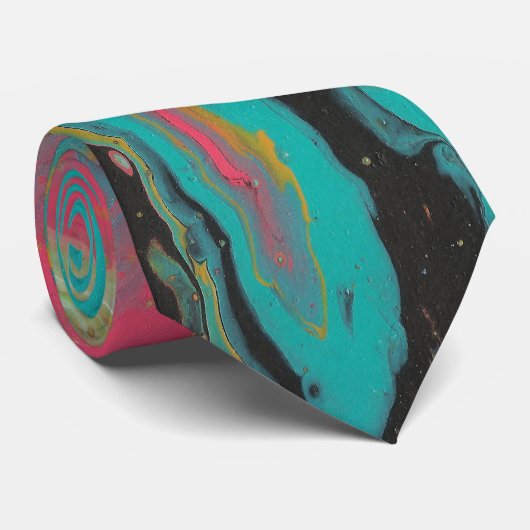 La Fiesta 1 Krawatte mit farbenfroher Fun (Gerollt)