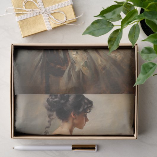 La Fille 4 Decoupage Paper Seidenpapier (Geschenk)