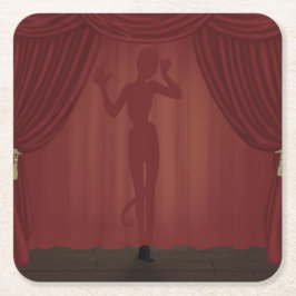 La Fin Absolue Rechteckiger Pappuntersetzer