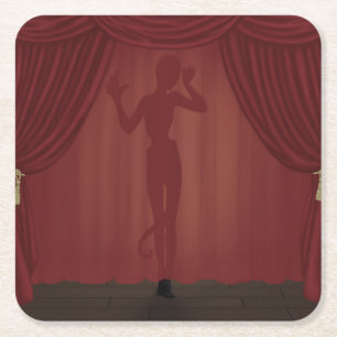 La Fin Absolue Rechteckiger Pappuntersetzer