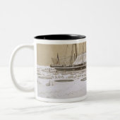 La Fleche bei Kil-Bouroun drang durch Eis, von Zweifarbige Tasse (Links)