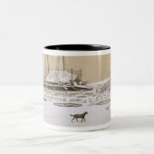 La Fleche bei Kil-Bouroun drang durch Eis, von Zweifarbige Tasse (Mittel)