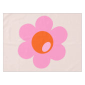 La Fleur 05 Abstrakte Blume Rosa und orange Blüte Tischdecke (Vorderseite (Horizontal))