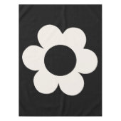 La Fleur 06 Retro Schwarz-Weiß-Blume Tischdecke (Vorderseite)