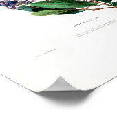 La Fleur De St.Jean Lila Floral Amerique Botanic Poster (Ecke)