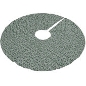 La Fleur Silber Polyester Weihnachtsbaumdecke (Schrägansicht)