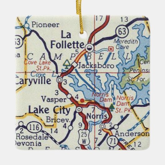 La Follette TN Keramikornament (Vorderseite)