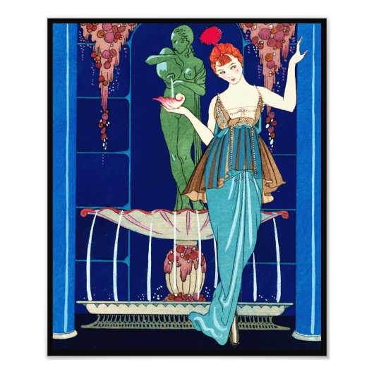 La Fontaine de coquillages, George Barbier Fotodruck (Vorne)