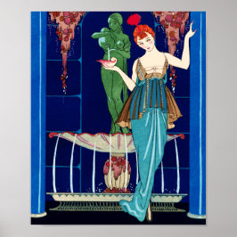 La Fontaine de coquillages, George Barbier Poster