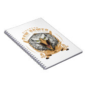 La Force Brute Citation Inspiration Message Phrase Notizblock (Rechte Seite)