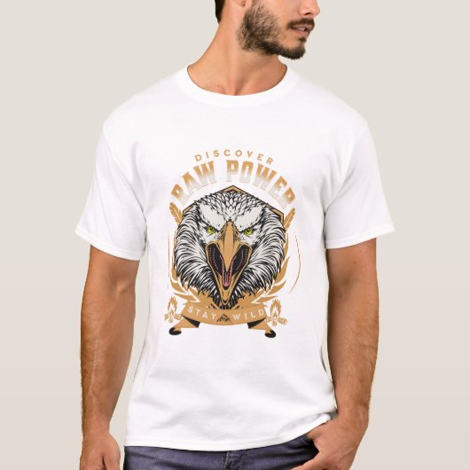 La Force Brute Citation Inspiration Message Phrase T-Shirt (Vorderseite)