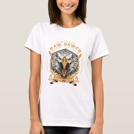 La Force Brute Citation Inspiration Message Phrase T-Shirt (Vorderseite)
