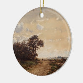 La Forêt de Fontainebleau Aux Environs de Barbizon Keramik Ornament (Links)